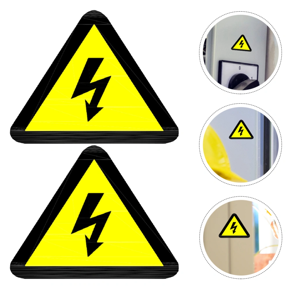 25pcs High Voltage Sticker Warning Stickers Electrical Stickers Caution Shocks Danger Stickers