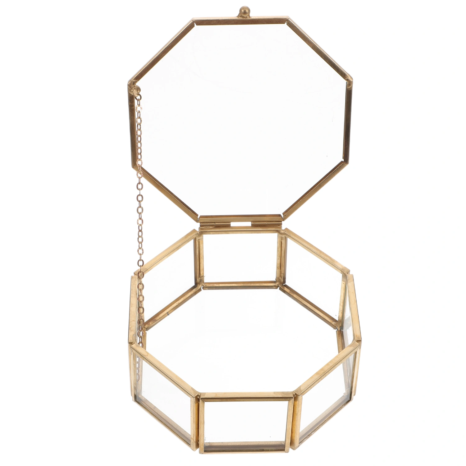 Octagonal Jewelry Box Transparent Jewelry Box Vintage Jewelry Box Display Box