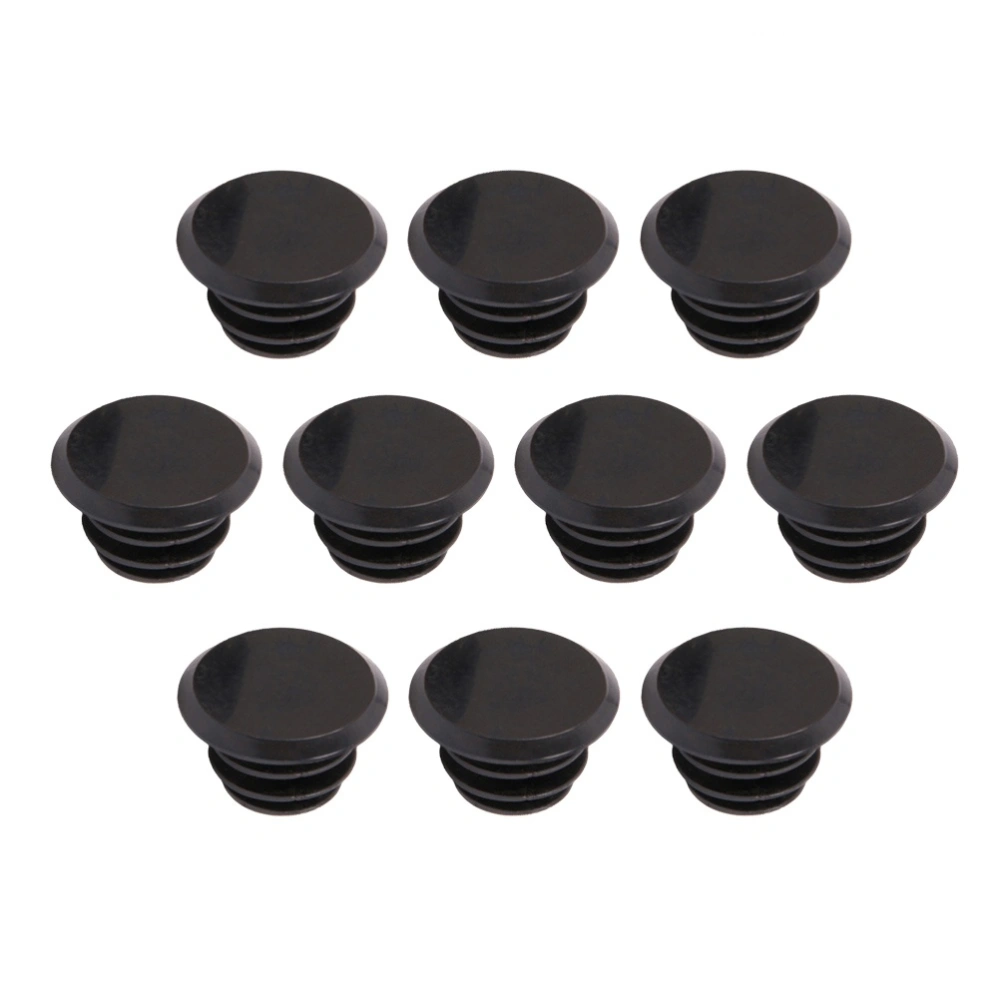 10pcs Mountain Bike MTB Road Handlebar End Plugs Handlebar Caps Plastic PVC Handle Grip Bar End Stoppers(Black)