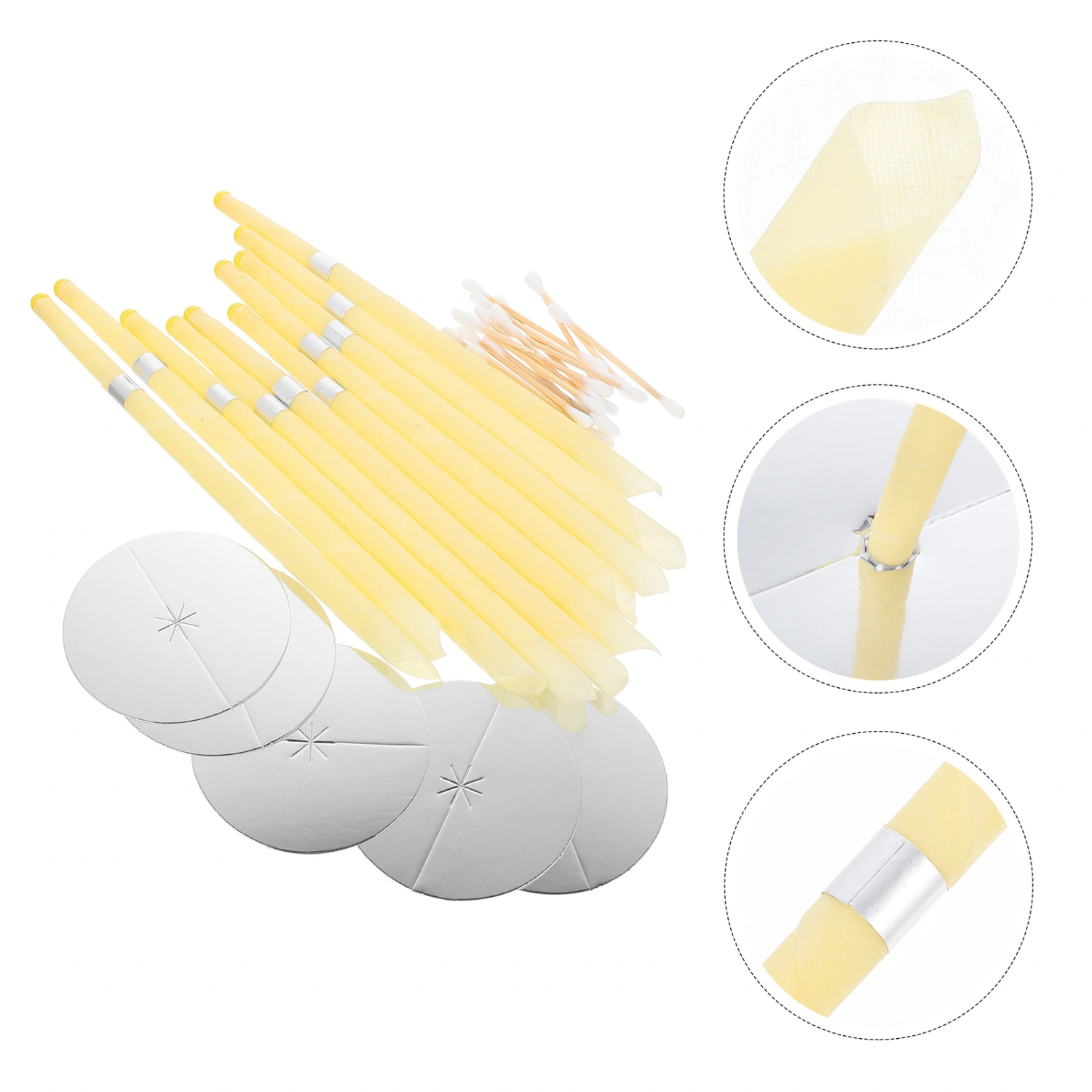 1 Set Beeswax Aromatherapy Ear Candles Kit Salon Aroma Ear Candles Kit