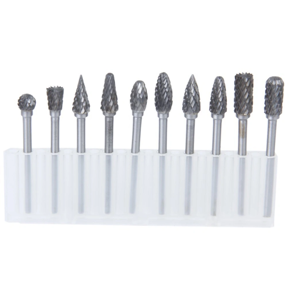 10pcs 6mm Tungsten Steel Carbide Rotary Bur Heads Bur Set