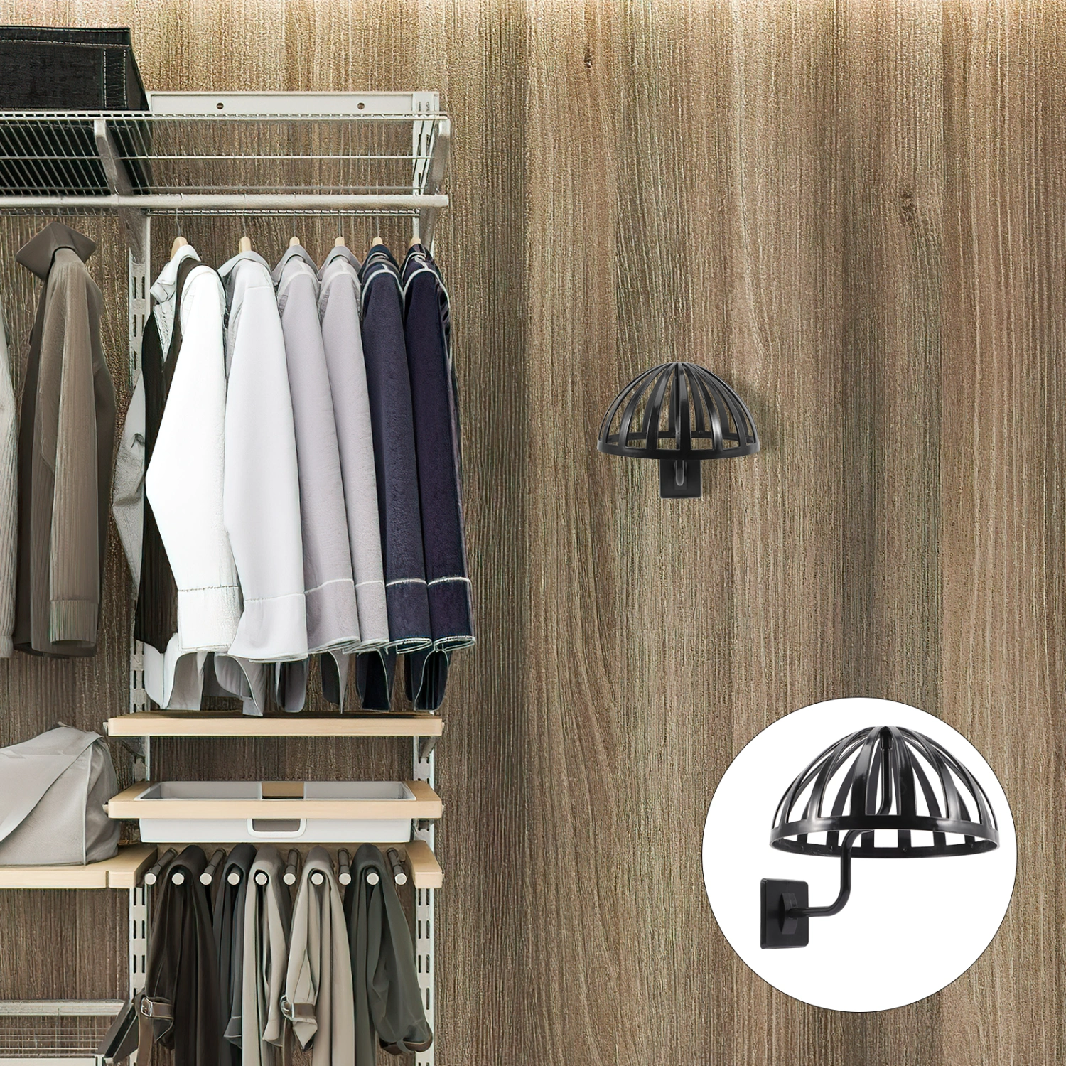Wall Hat Holder Hat Caps Display Rack Plastic Hat Storage Rack Wig Holder