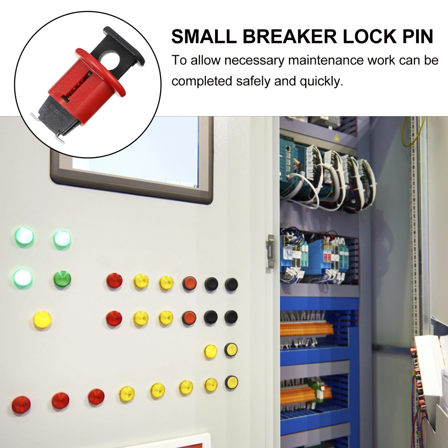 2PCS Small Breaker Lock Pin MCPO Type Circuit Breaker Lock for Power Isolation