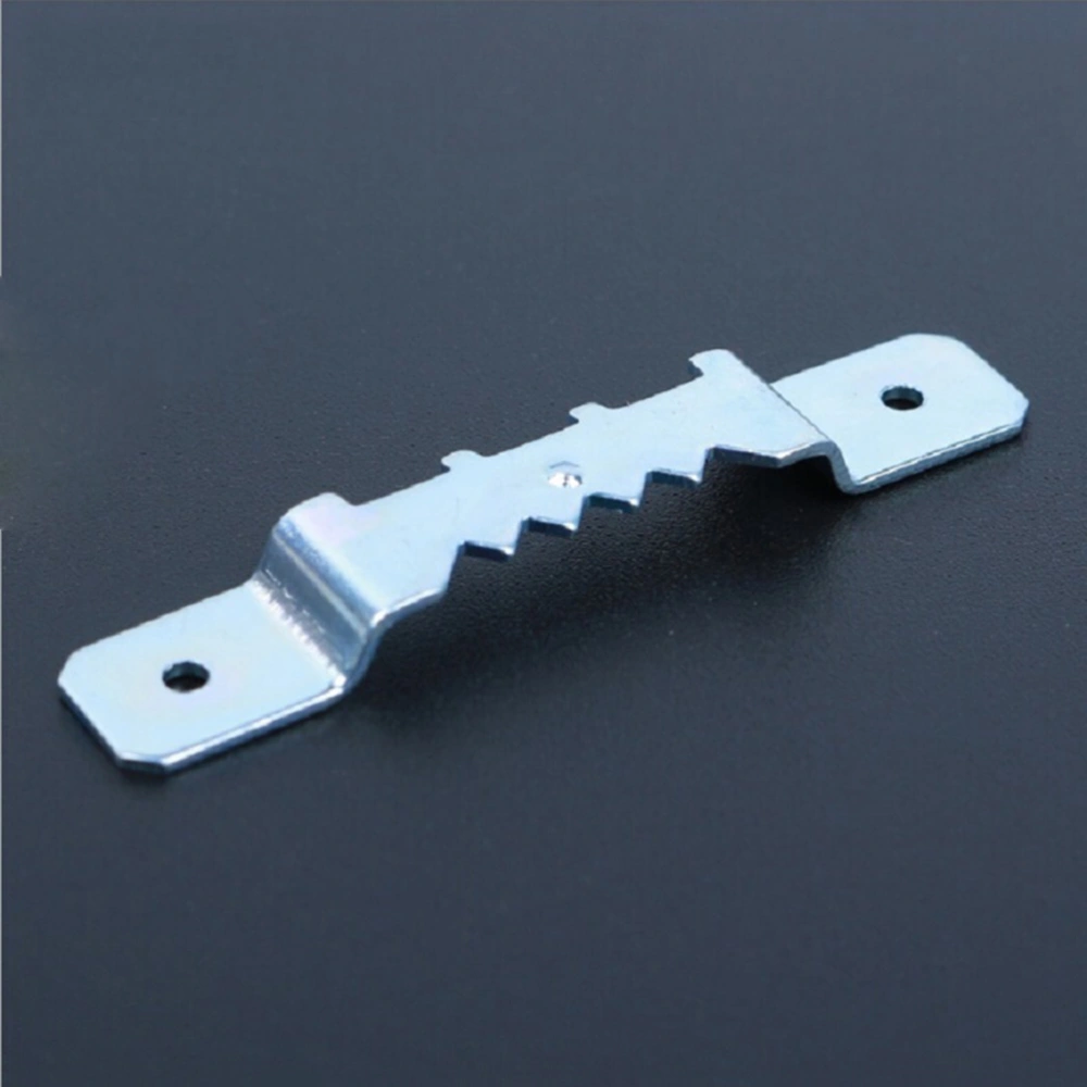 10PCS Double Hole Hanging Picture Painting Mirror Frame Tooth Hook Hanger with Screws (Silver)