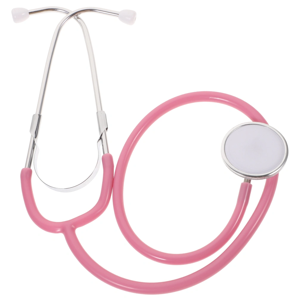 1pc Single-player Virtual Stethoscope Children Medical Toys Simulation Medical Equipment Play Toy for Kids Children (Pink)