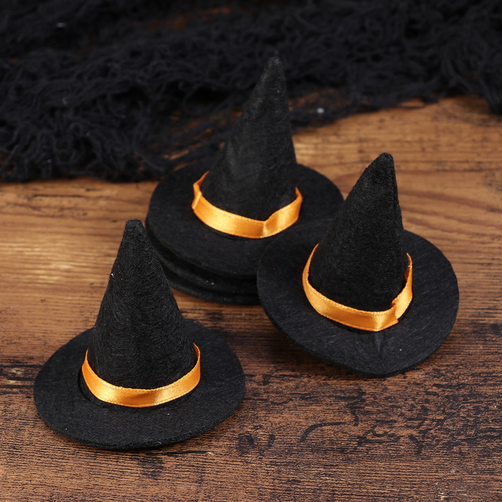 12pcs Halloween Mini Witch Hat Party Wine Bottle Topper Bottle Decor Halloween Supplies