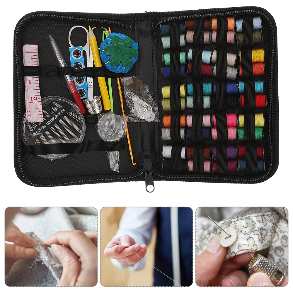 1 Set Portable Travel Needlework Kit Needle Thread Box Sewing Tools Kit