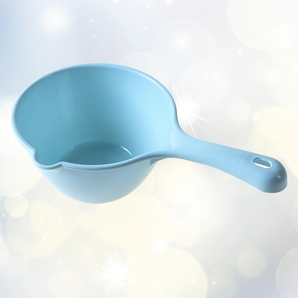 1Pc Plastic Water Ladle Bathing Bailer Water Dipper Spoon for Home Restaurant Kitchen Blue