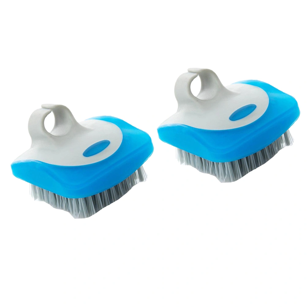 2pcs Fruit Vegetable Cleaning Brush Potato Carrot Ginger Scrubbers Cleaning Tools Kitchen Supplies (Random Color)