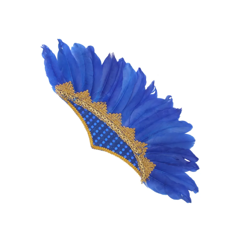 Fashion  Headdress Indian Halloween Party  Headpiece Carnival Party Hair Band Dance Performance Show Average Size Hair Accessories Royal Blue