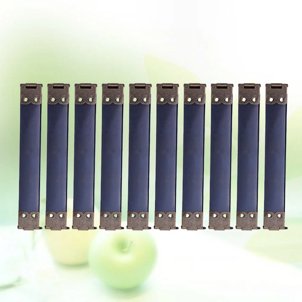 10PCS 9cm Metal Internal Flex Frames DIY Spring Clips Handbag Hinges Accessories for Coin Purse Clasp Bag Handbag - Dark Green