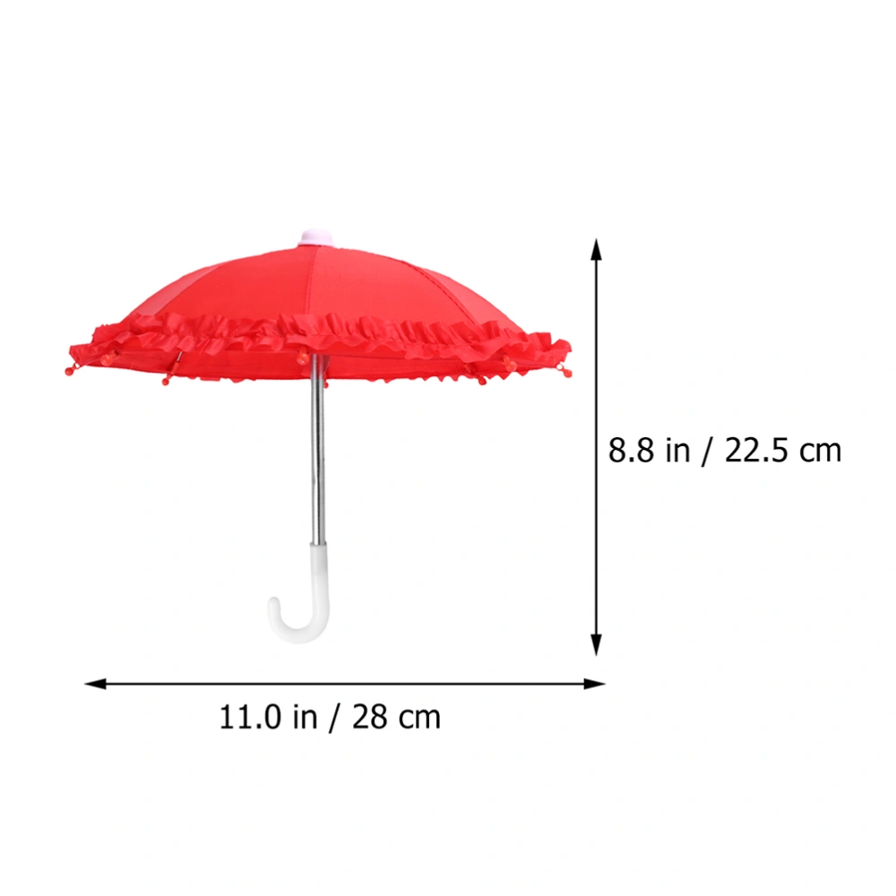 3Pcs Children Umbrella Model Toys Decorative Umbrella Playthings (Random Color)