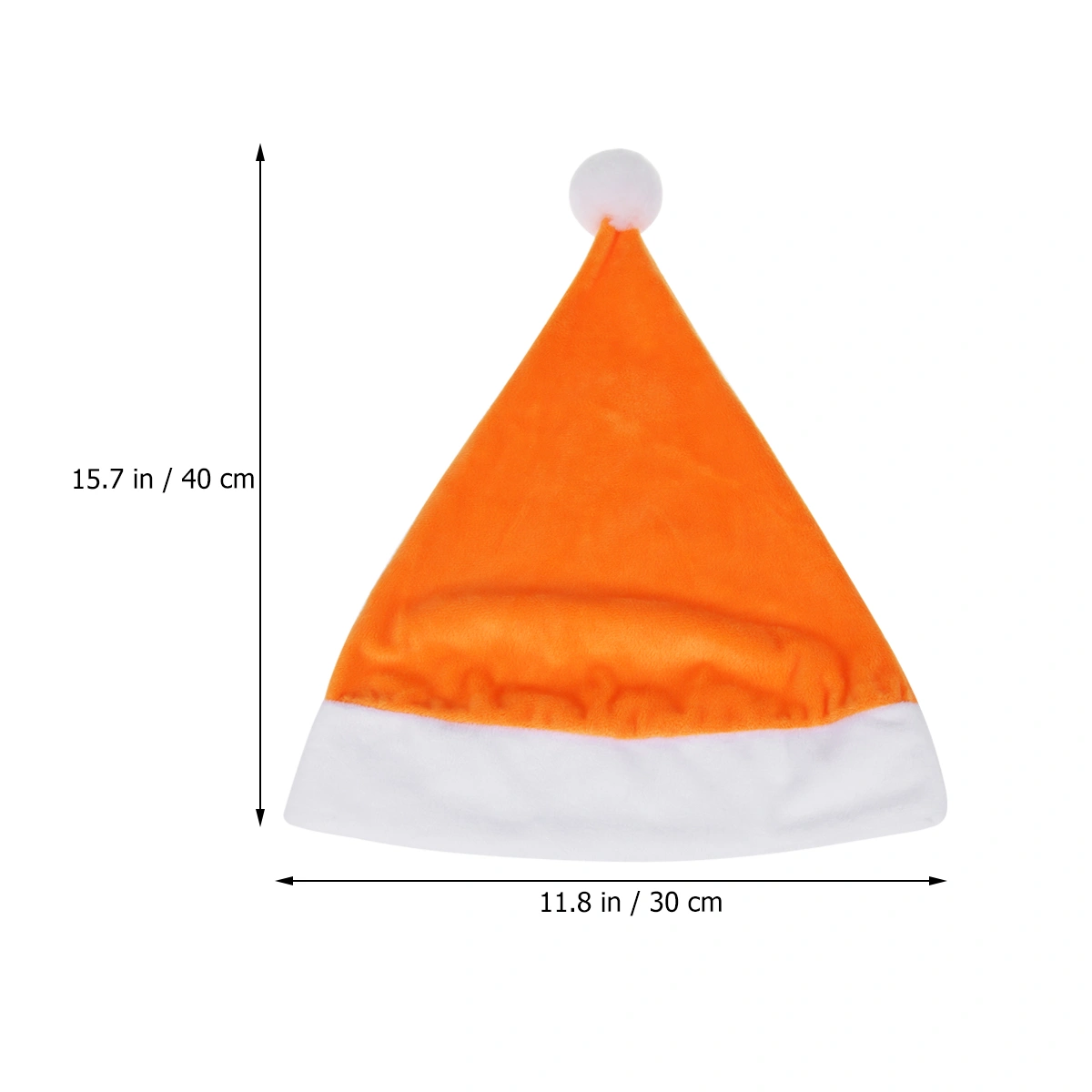 1pc Orange Santa Claus Hat Christmas Hat Singing Decoration for Kid Adult Xmas Festival Decor Gift Bag