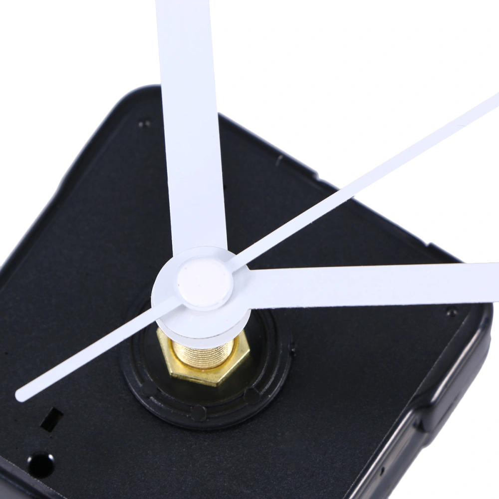 Silent Clock Movement Kits for DIY Clock Replacement (White Straight Clock Hand)