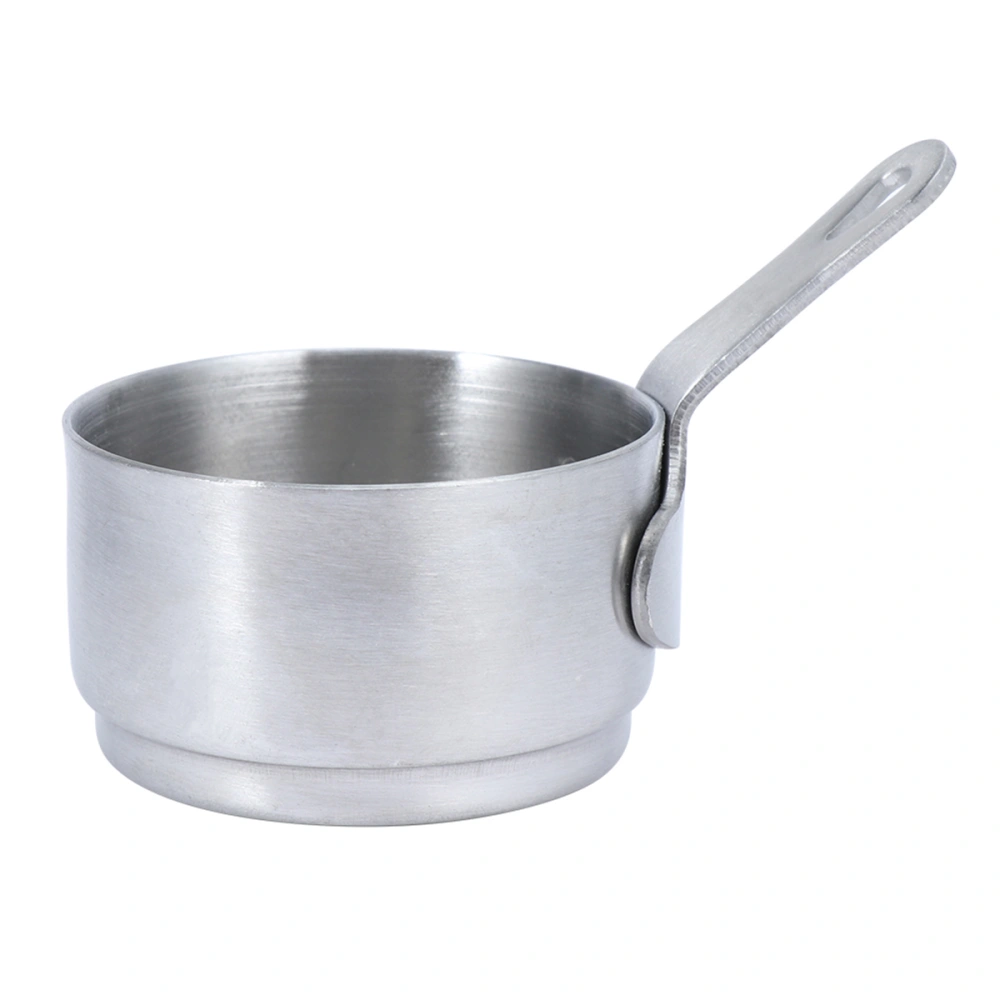 1pc Mini Heating Pot Stainless Steel Soup Pot Milk Butter Sauce Pan with Handle (Size S)