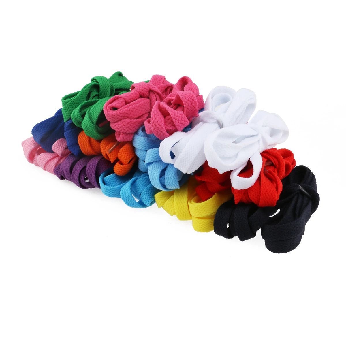 TINKSKY 12 Pairs of Flat Shoelaces Shoe Laces Strings for Sports Shoes / Boots / Sneakers / Skates (Mixed Colors)