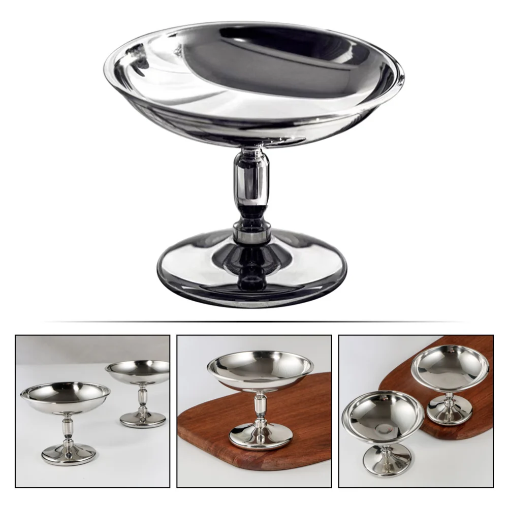 Stainless Steel Ice Cream Cup Dessert Serving Dish Fruits Ice Cream Dish Snacks Storage Cup