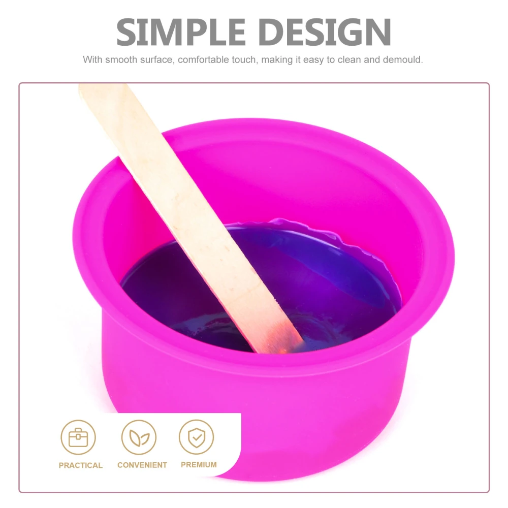 Silicone Wax Melting Pot Reliable Wax Bowl Non-stick Wax Heater Inner Bowl Pink