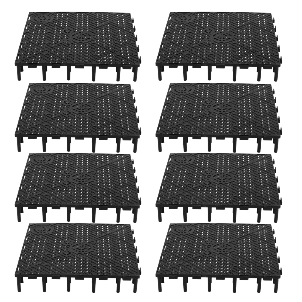 20pcs Fish Tank Bottom Filter Plate PVC Splicing Combination Clapboard Bottom Filter (Black)