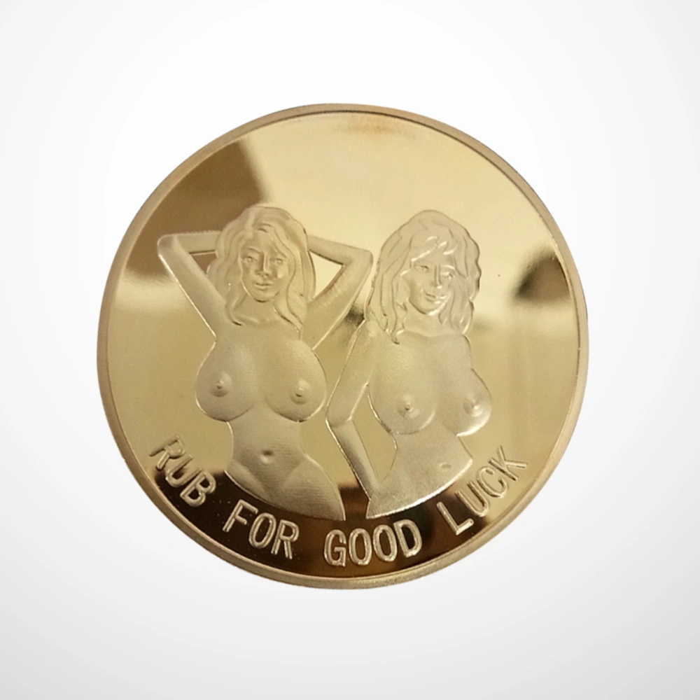 Russia Sexy Woman Commemorative Coin RUB FOR Challenge Coin Collection Arts Souvenir Gift (Golden)