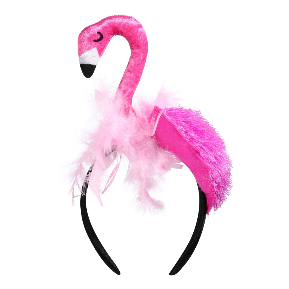 1pc Flamingo Headband Decorative Holiday Flamingo Hair Band Cosplay Photography Prop Party Headdress