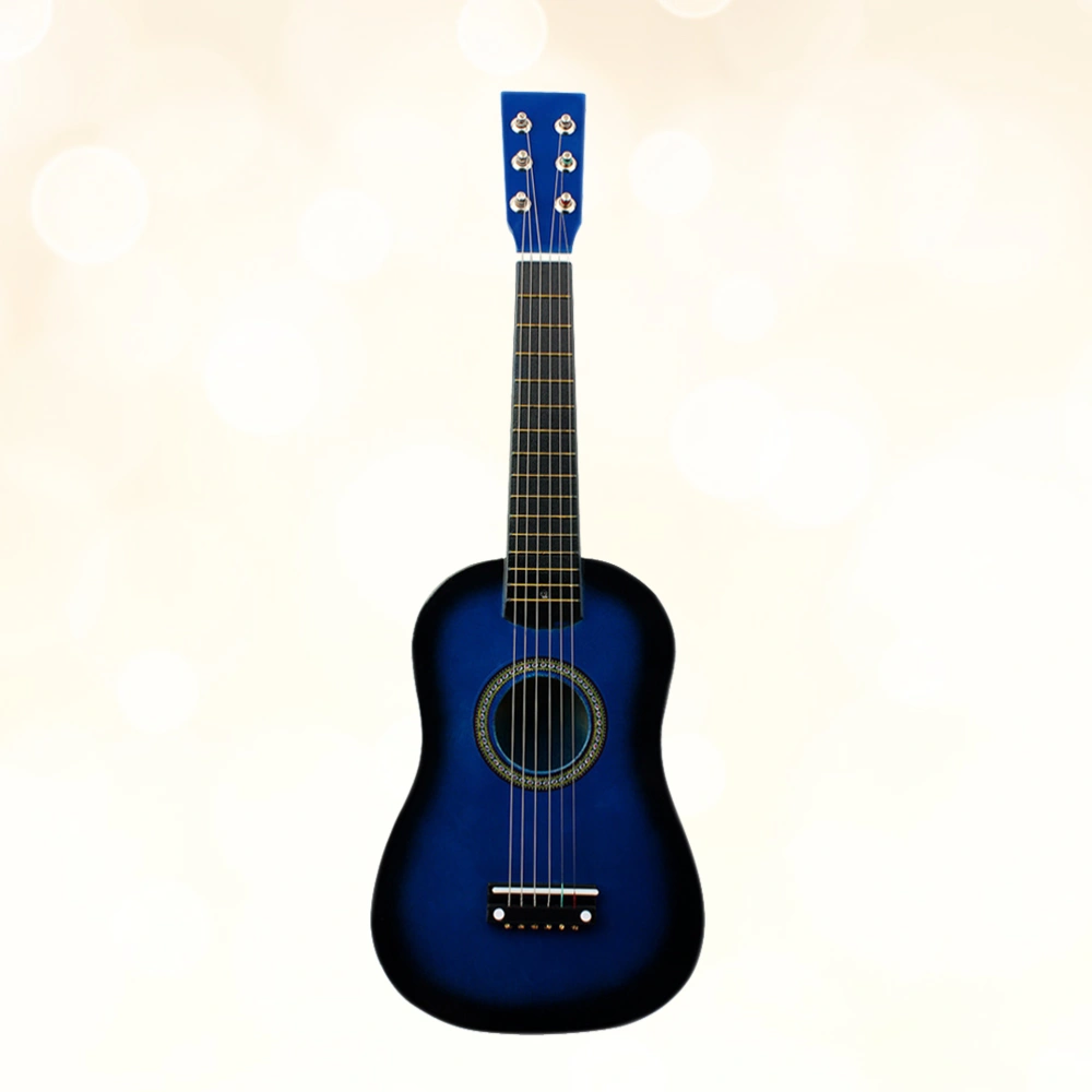 23 Inch Folk Acoustic Guitar Beginner Music Instrument 6-String Guitar (Blue)