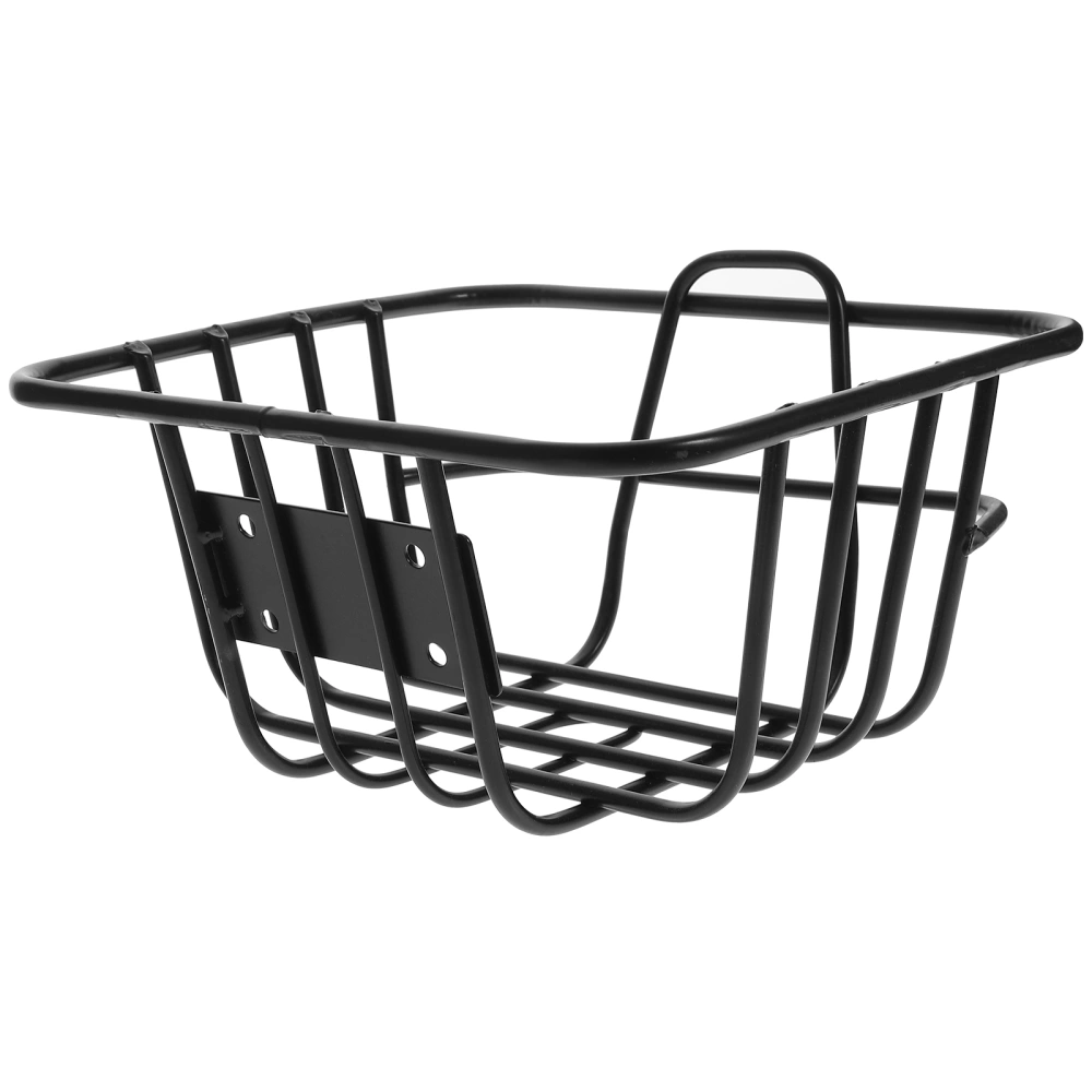 Multi-function Bike Basket Convenient Front Basket Iron Riding Basket Bike Accessory