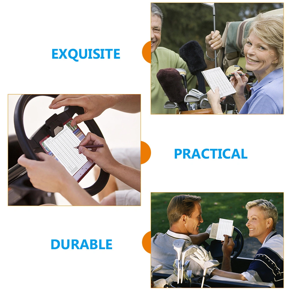 20Pcs Golfs Score Sheets Golfs Scorecards Coated Paper Score Cards Portable Golfs Scorecards