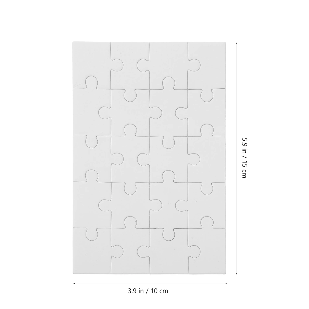 5 Sets Blank Puzzle Sublimation Transfer Puzzle Blank Jigsaw Puzzle Pieces for DIY