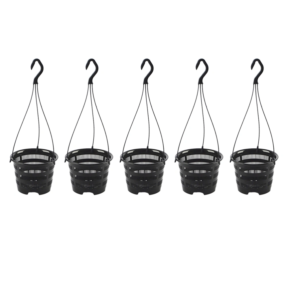 5 sets of Hanging Flowerpot Household Orchid Planting Pot Balcony Decoration