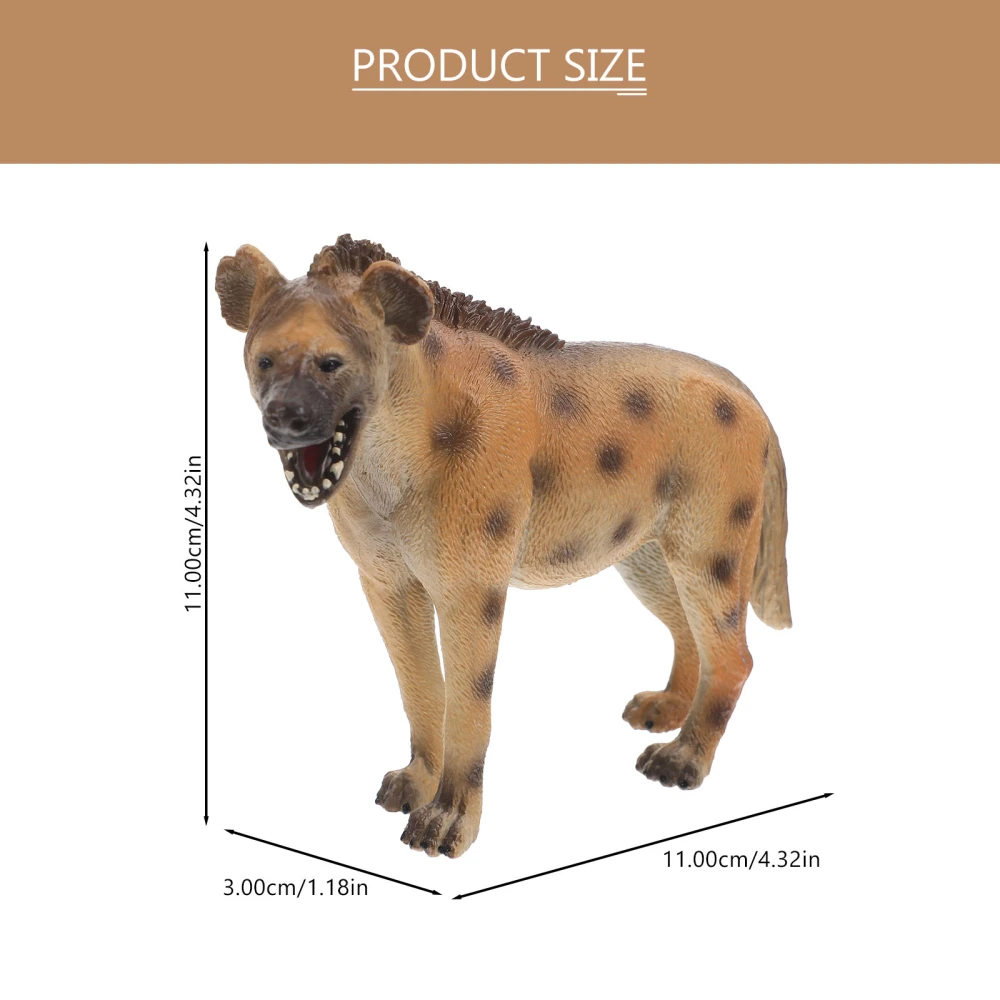 Hyena Ornament Kids Hyena Model Plastic Hyena Model Wildlife Animal Cognitive Toy