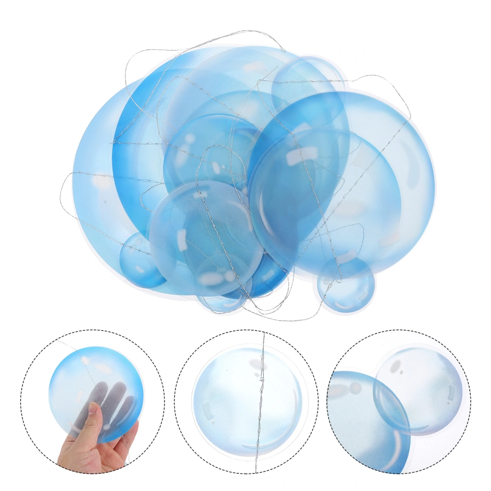 2pcs Blue Bubble Garlands for Party Decorations Hanging Background Decor