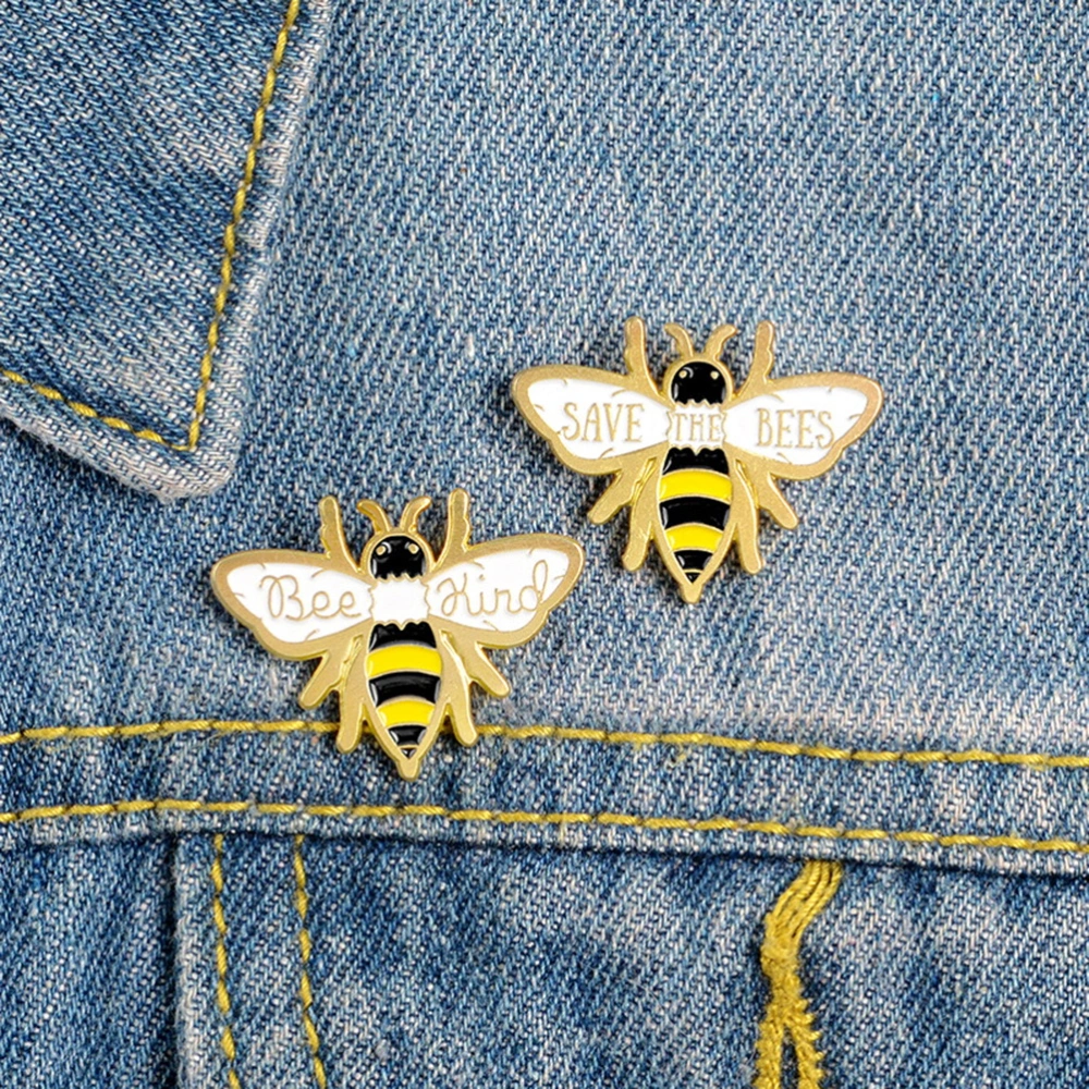 1Pc Colorful Insect Brooches Bee Brooch Pin Enamel Jewelry Fashion Dress Accessories for Women Yellow