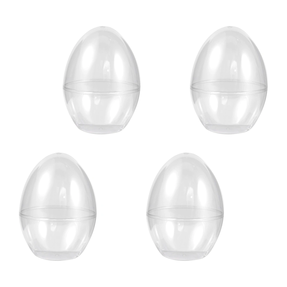 4Pcs Creative Transparent Plastic Ball Ball Candy Boxes for Easter Christmas Size L