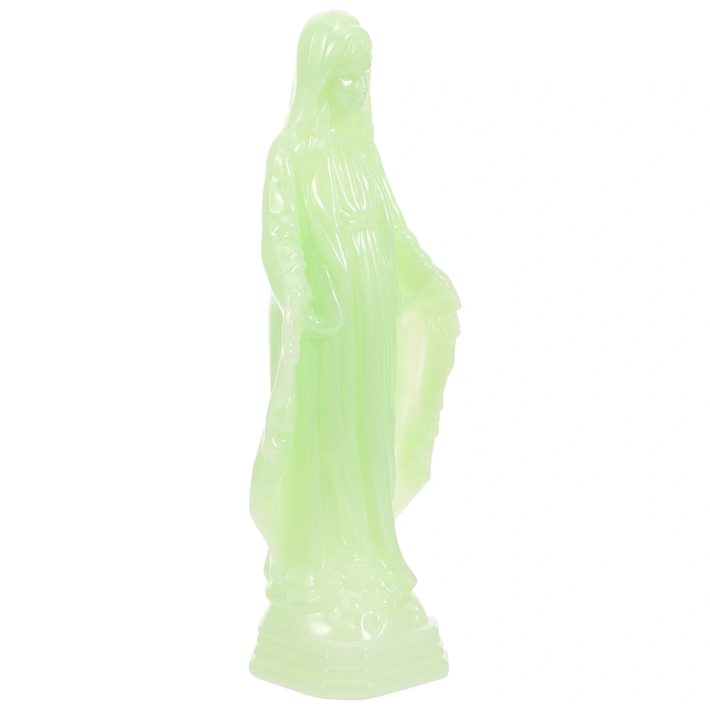 Luminous Mother Mary Statue Virgin Mary Ornament Study Room Desk Decoration