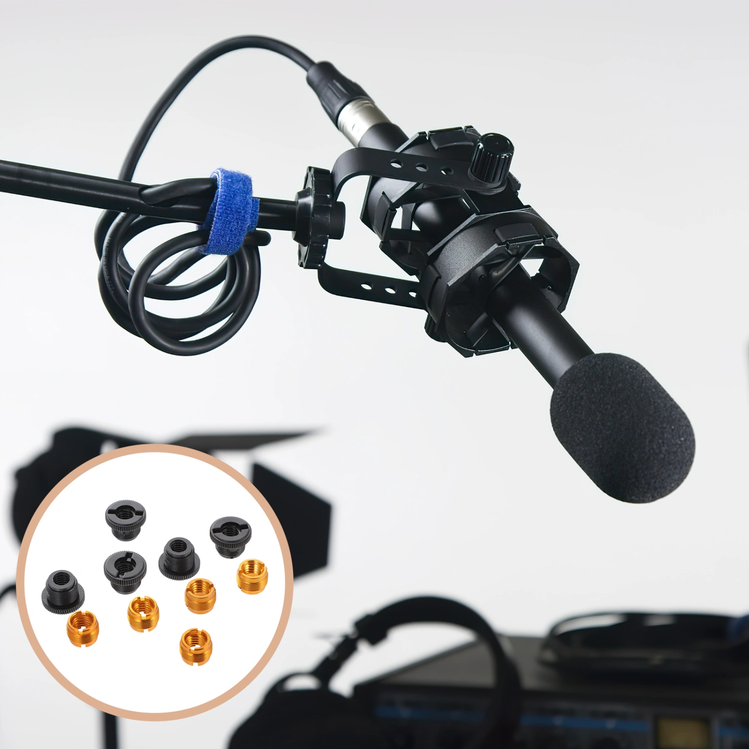 10pcs Mic Stand Adapter Replacement Mic Thread Adapter 3/8 Female to 5/8 Male Adapter