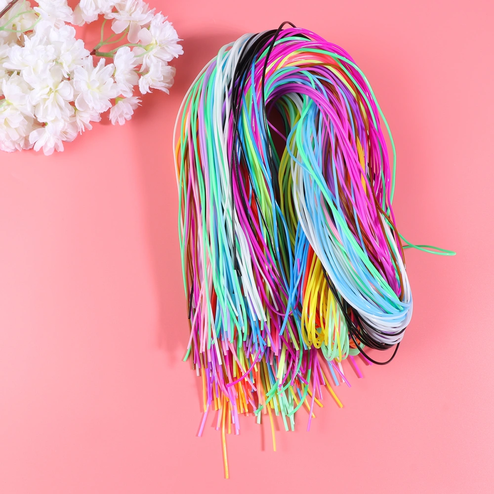 200pcs Colorful Braided Rope PVC Braided Wire Plastic DIY Braided Rope DIY Braided String