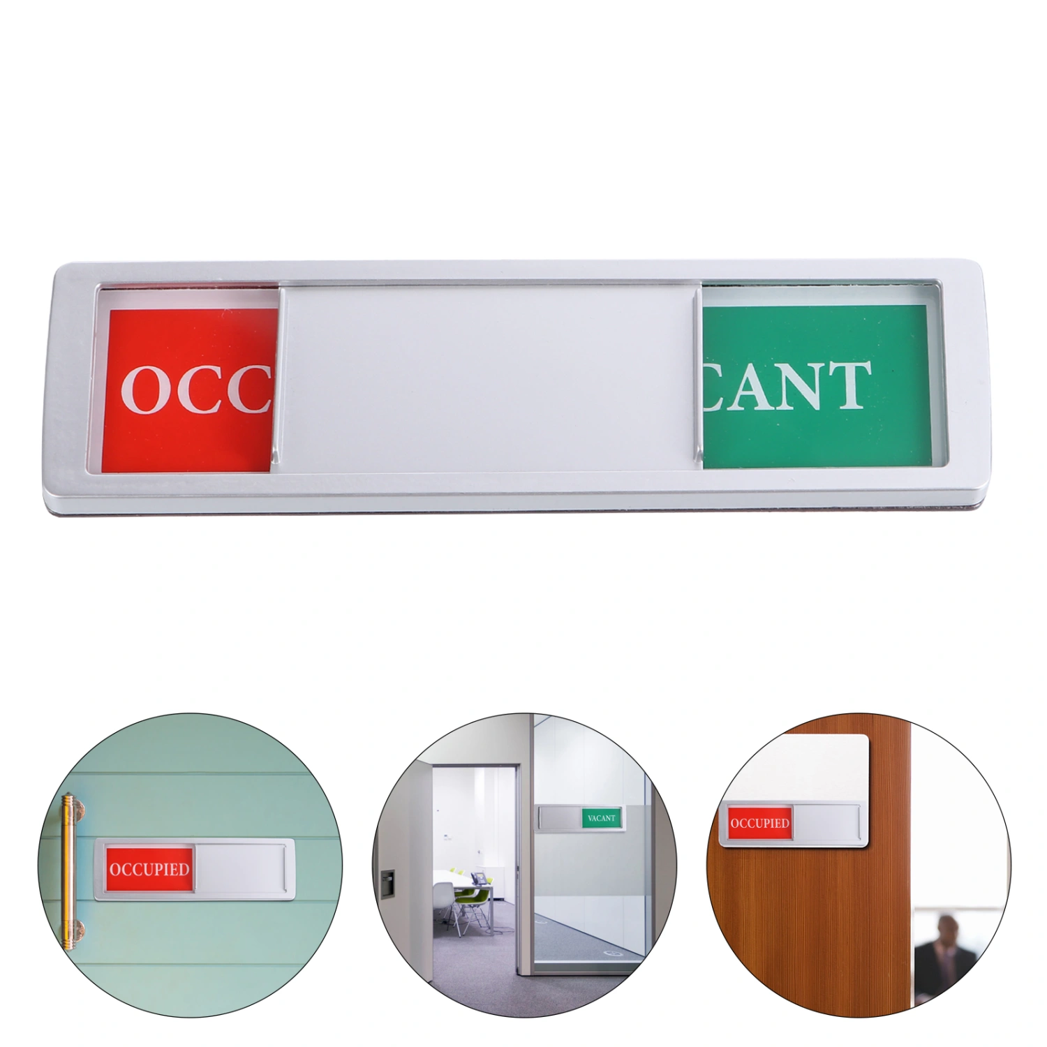 1pc Non-Scratch Magnetic Slider Privacy Indicator Sign Office Signboard