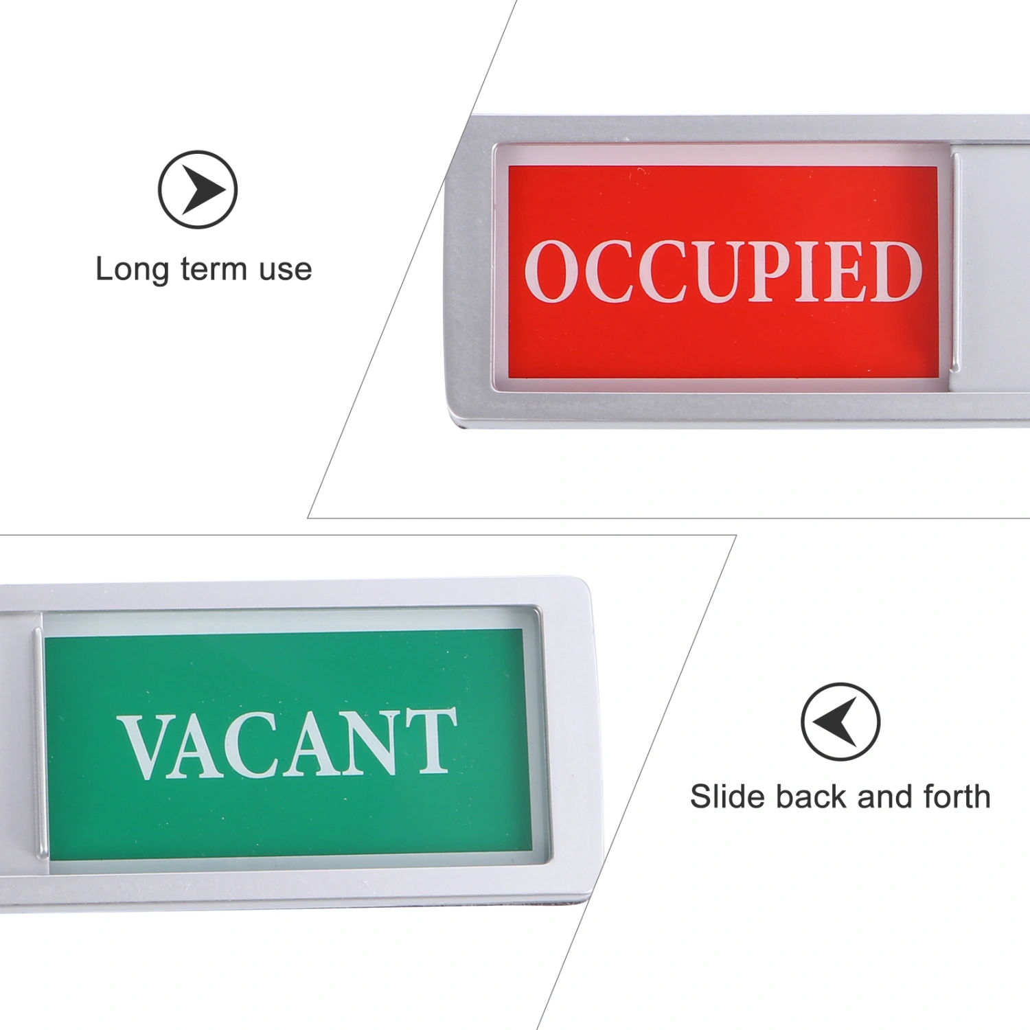 1pc Non-Scratch Magnetic Slider Privacy Indicator Sign Office Signboard