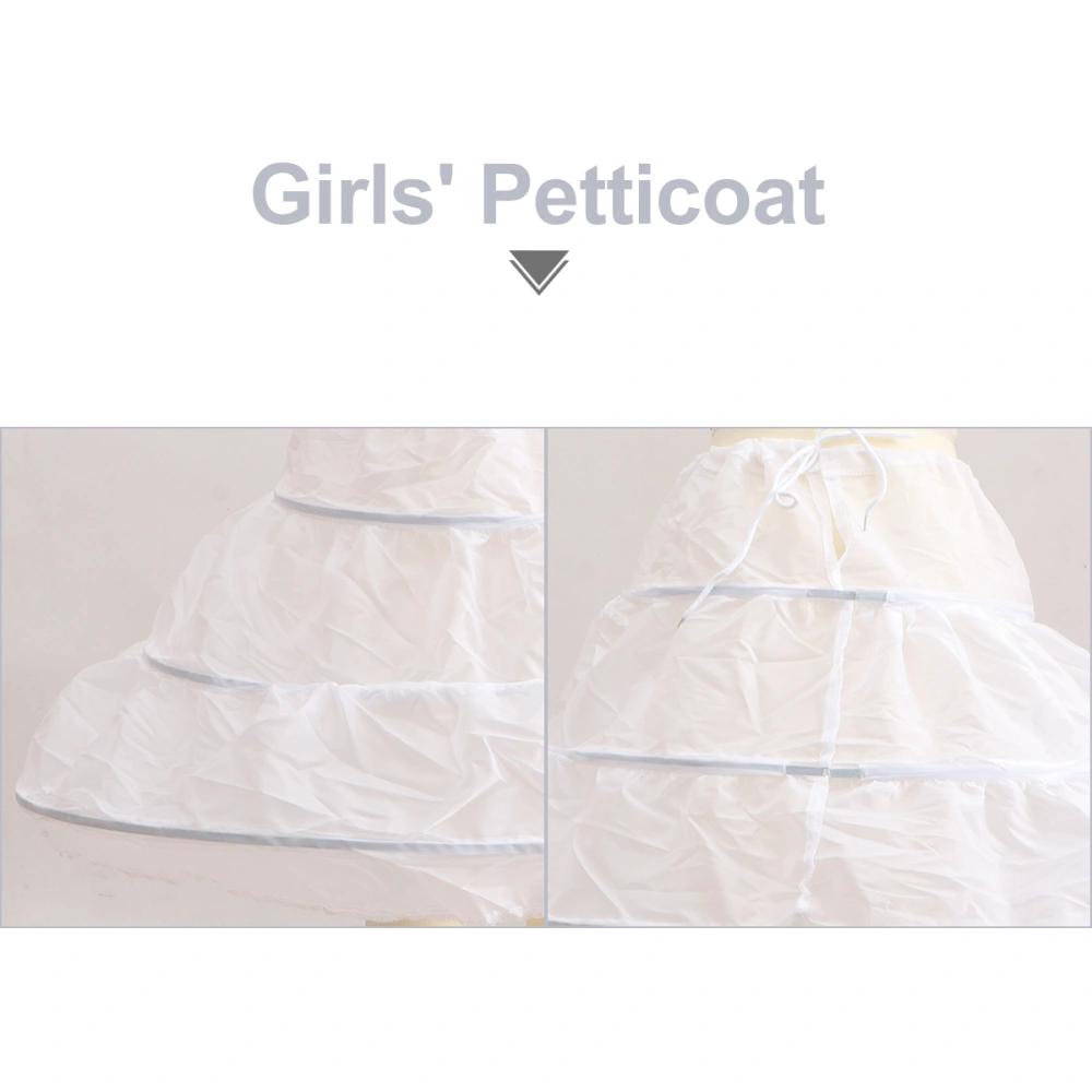 Girls Petticoat Half Flower Girl Crinoline Skirt