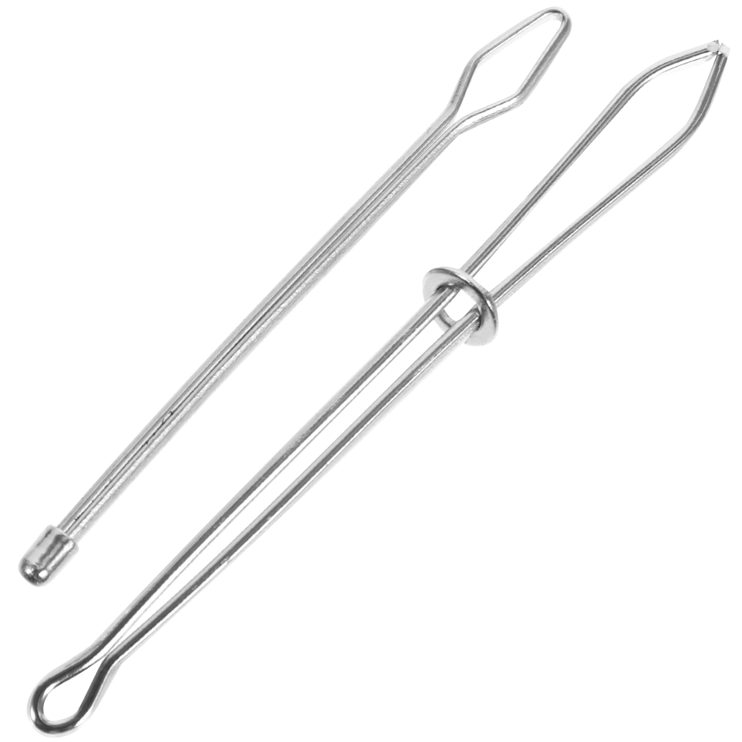 2pcs Threading Apparatus Sewing Thread Tool Thread Inserter Household Threading Tool (Silver)