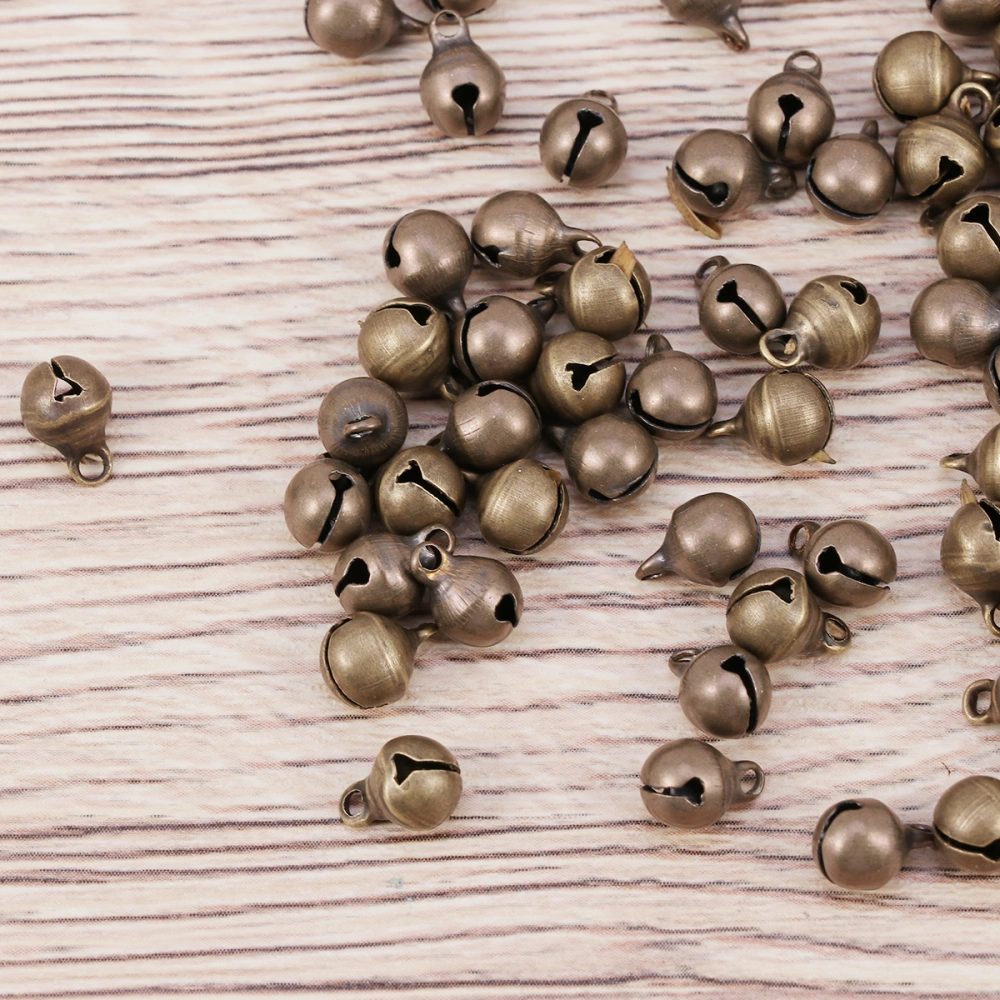 100 Pcs 6mm Jingle Bells Vintage Bronze Handmade Small Bells DIY Bracelet Jewelry Making Accessories