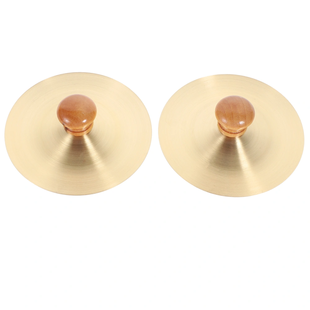 2Pcs Belly Dancing Cymbals Creative Finger Cymbals Musical Instrument for Kids