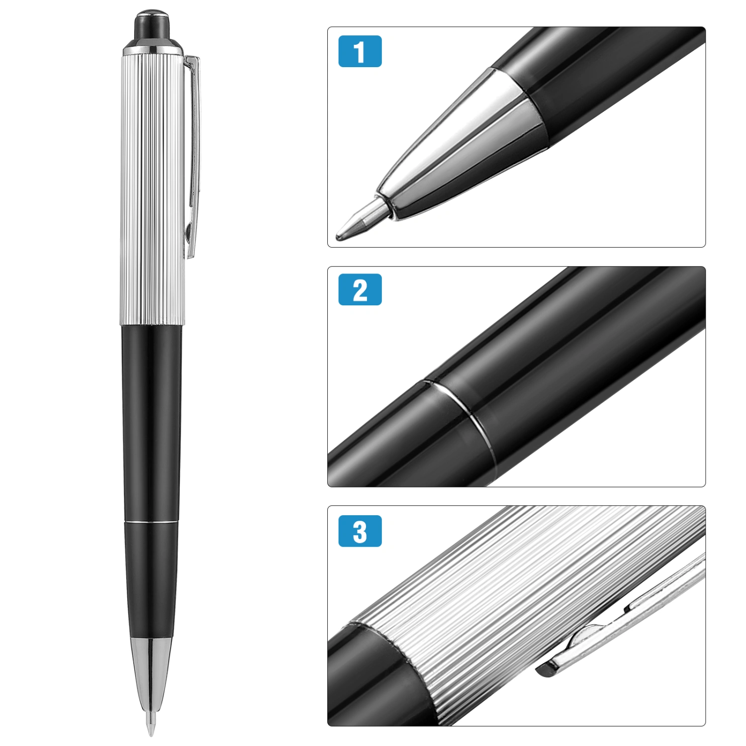 TOYANDONA 2pcs Shocking Pen Fun Toy Joke to Friend Electric Trick Prank Gadget for Fool's Day