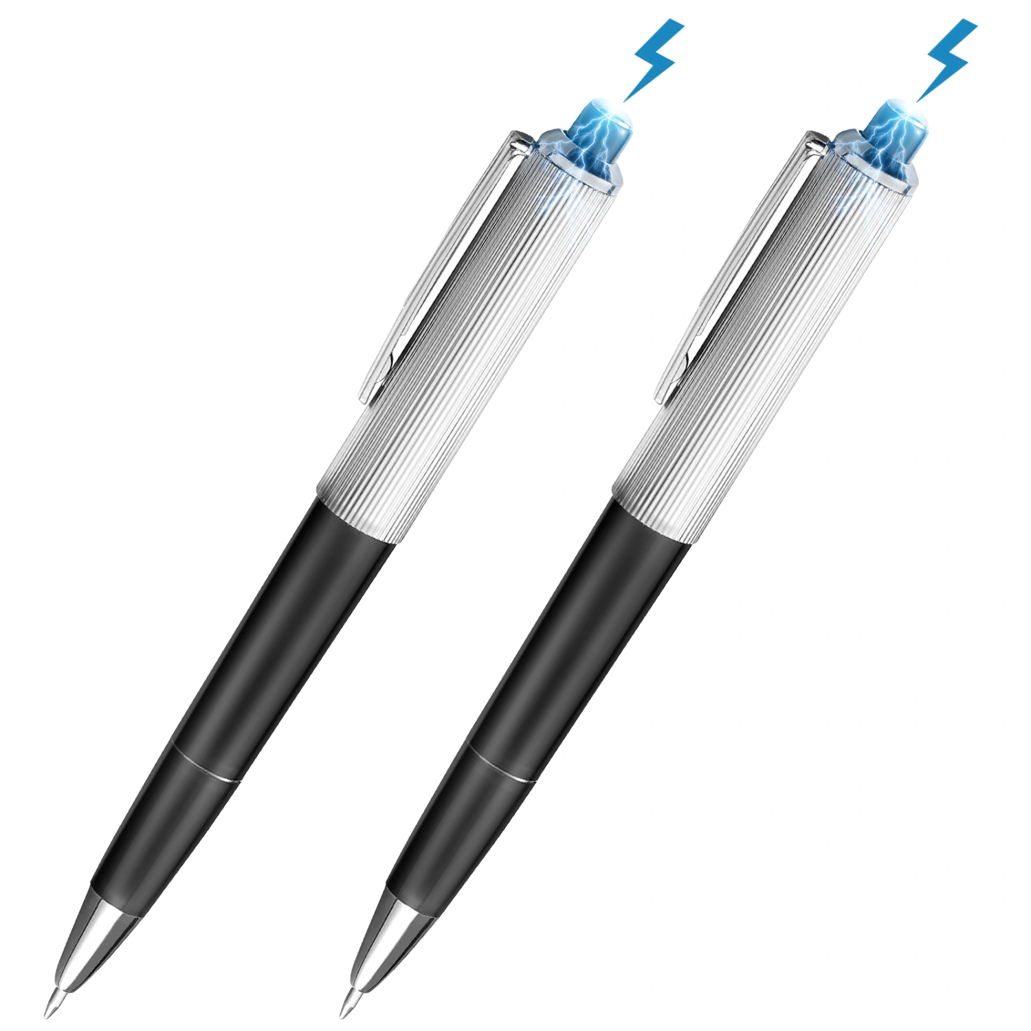 TOYANDONA 2pcs Shocking Pen Fun Toy Joke to Friend Electric Trick Prank Gadget for Fool's Day