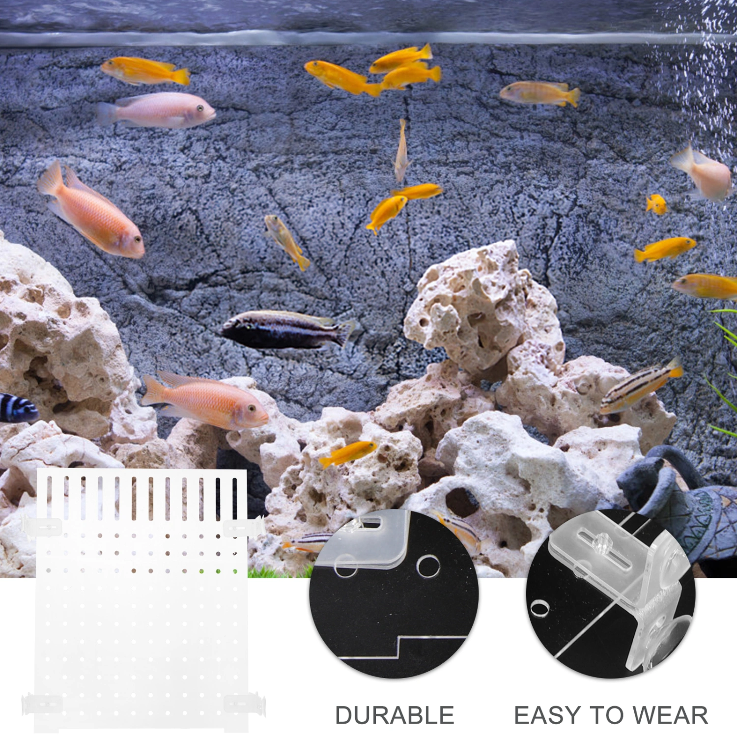 Aquarium Fish Tank Divider Acrylic Isolation Board Transparent Fish Tank Divider Aquarium Supply