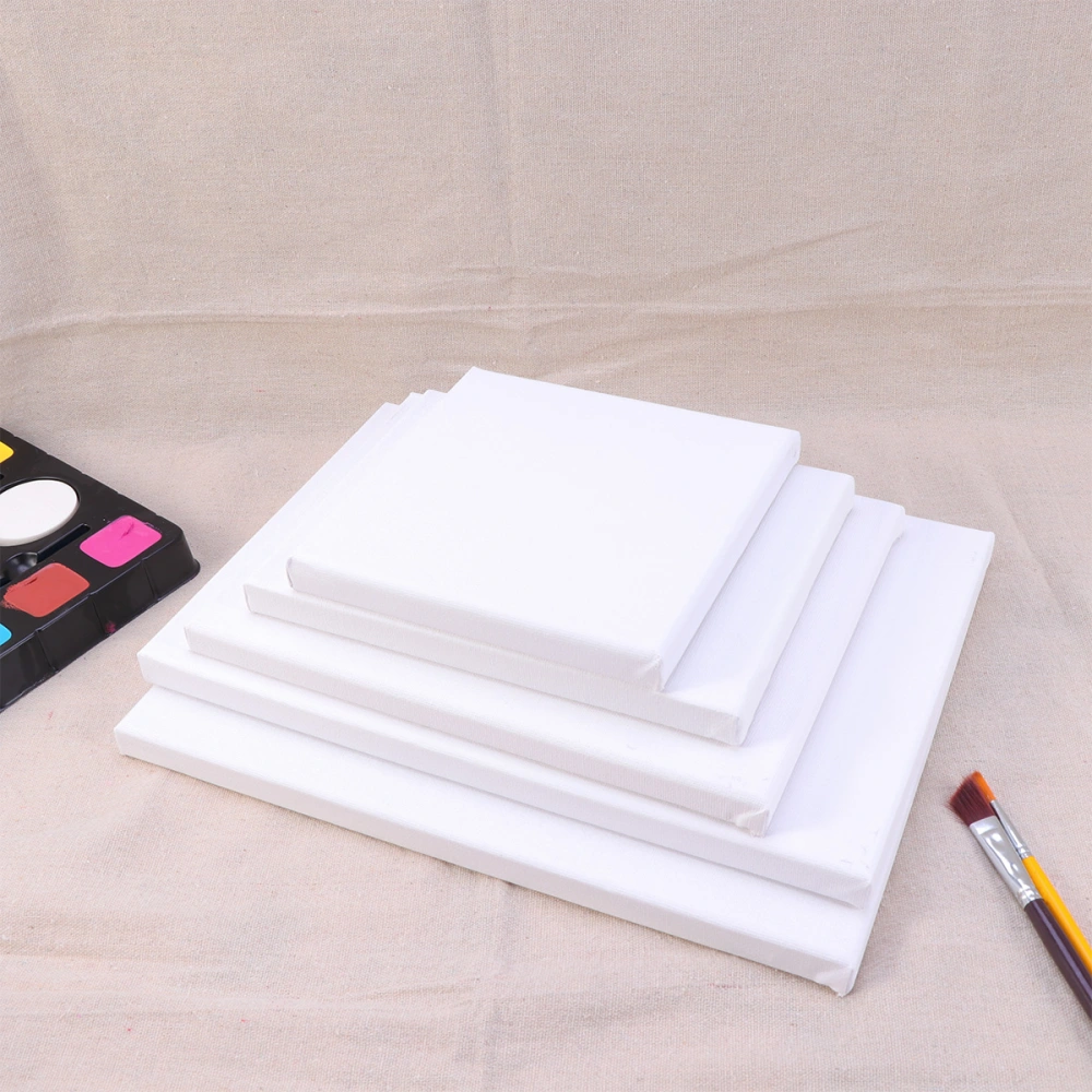 10PCS Wood Painting Frame Cotton White Stretched Canvas Frame for Drawing Painting DIY