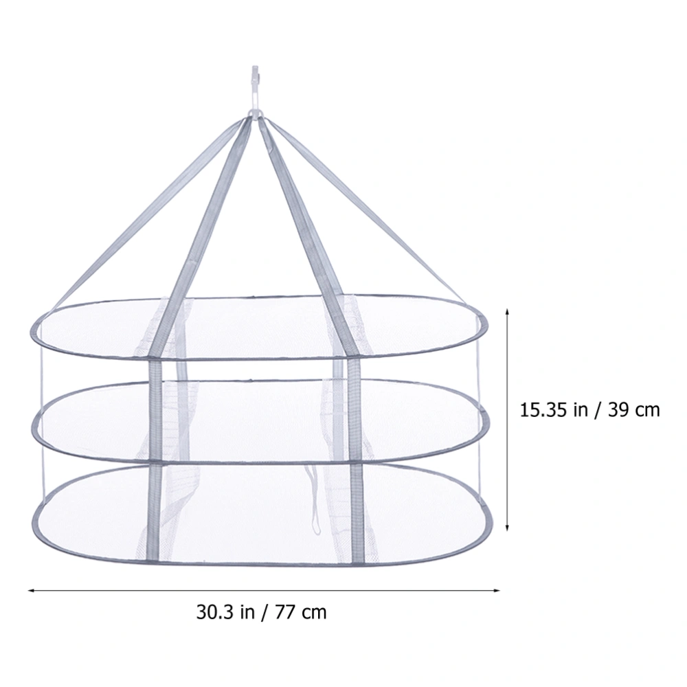 Folding Hanging Dryer Sweater Hanging Dryer Three Layers Clothes Hanging Dryer