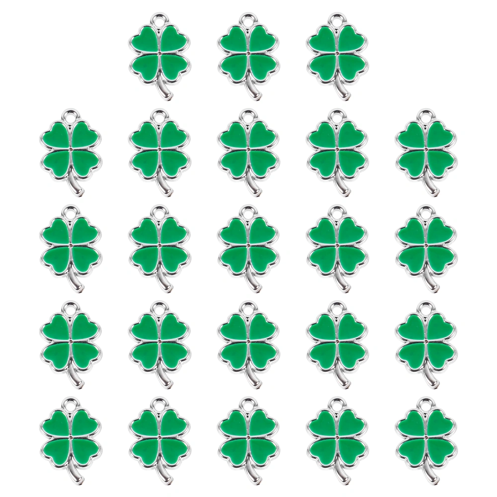 25pcs Charms Pendants Jewelries Chic DIY Four Leaf Clover Pendants