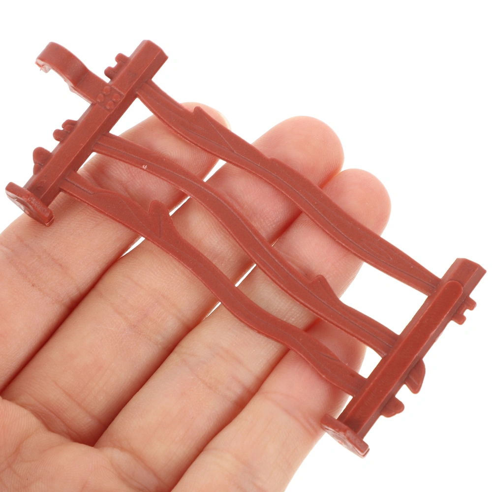 100Pcs Door Block Fencing Accessory Simulation Fence Toy Role Play Guardrail Kids Toy